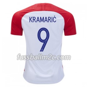 Fußballtrikots Kroatien Kramaric 9 Heim Trikotsatz WM 2018